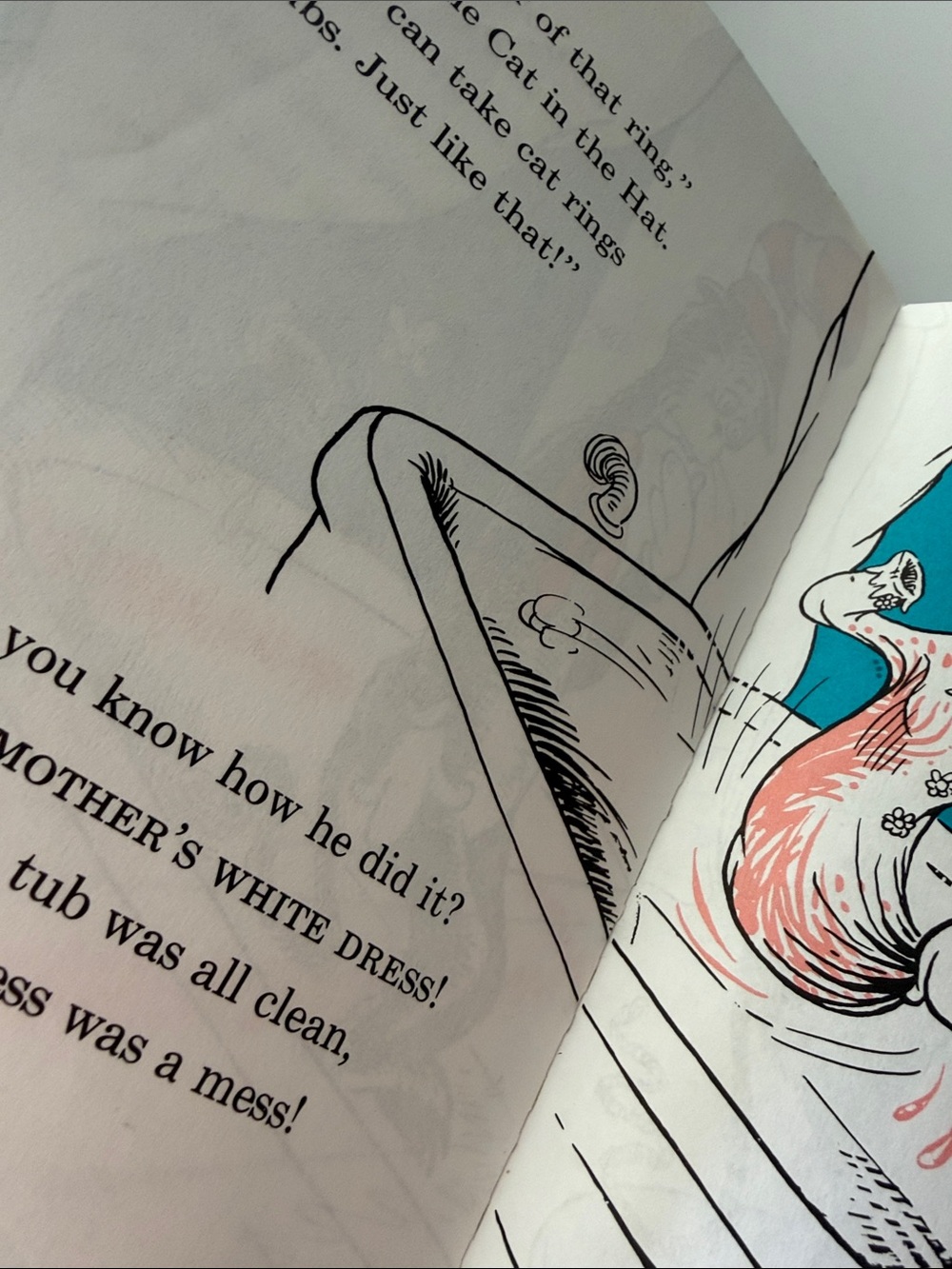Dr. Seuss Cat in the Hat Comes Back - Teal, Red, White - Picture 8 of 8